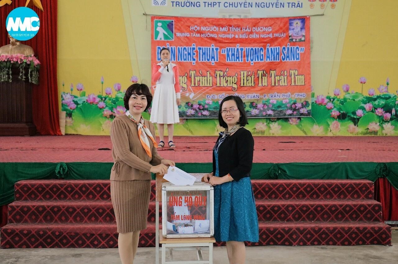Công Đoàn nhà trường tham gia ủng hộ chương trình Tiếng hát từ Trái Tim do Hội người mù tỉnh Hải Dương tổ chức