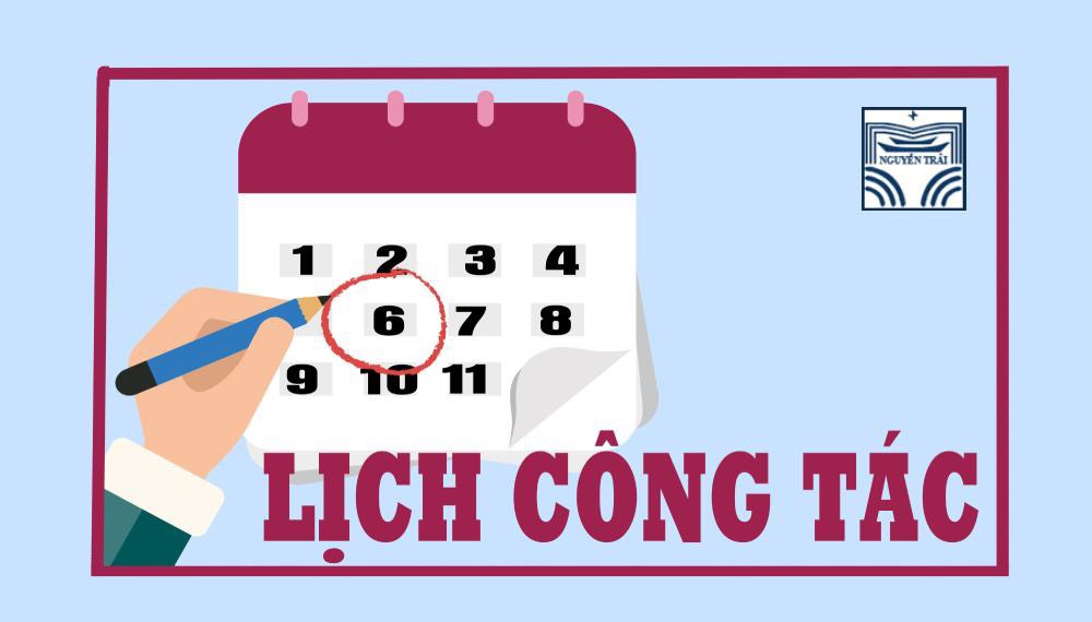 Lịch công tác tháng 4/2025