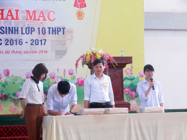 KHAI MẠC KỲ THI TUYỂN SINH LỚP 10 THPT NĂM HỌC 2016 - 2017