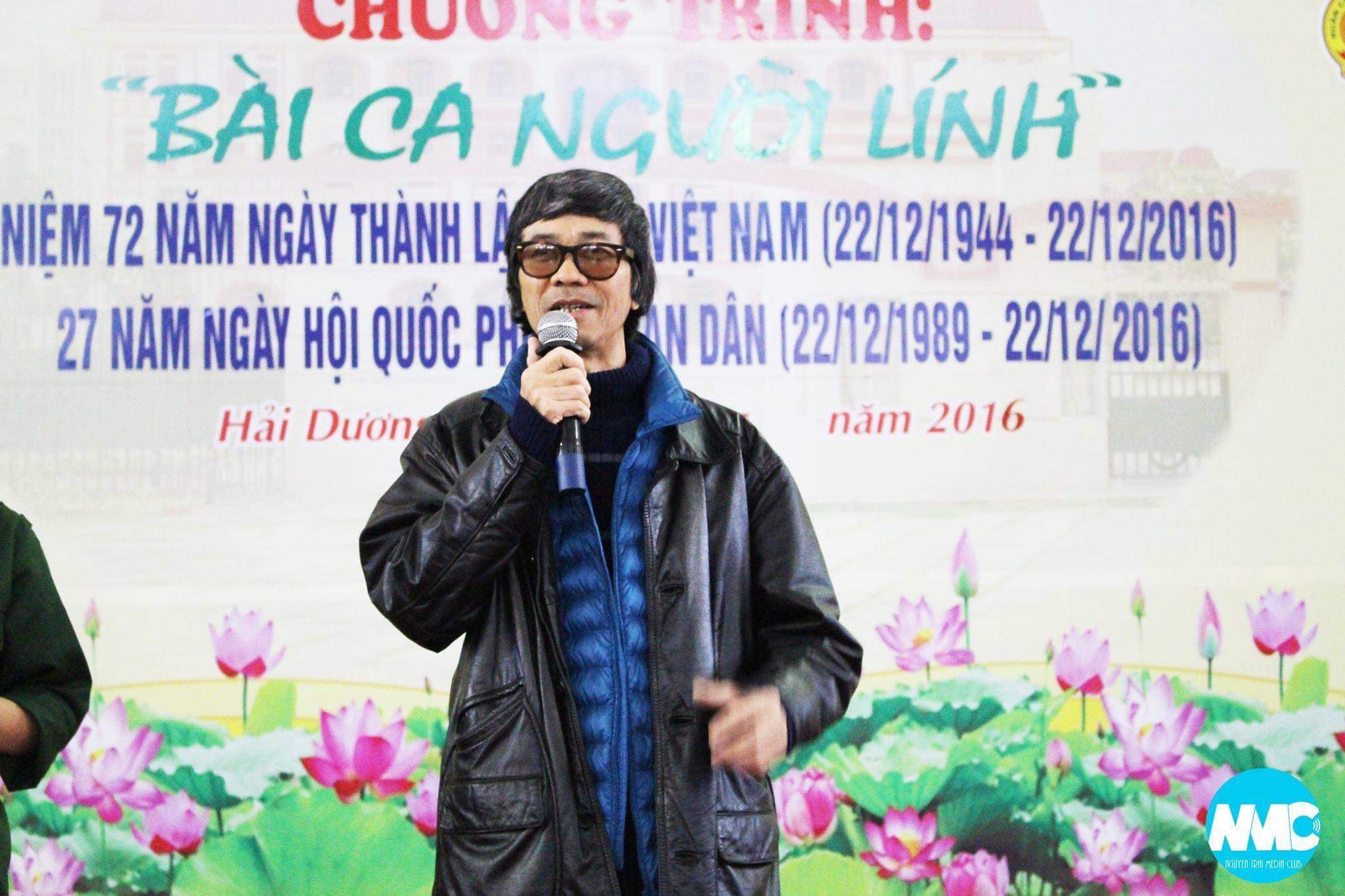 Thầy Nguyễn Văn Tố trong chương trình Bài ca Người Lính, 12/2016