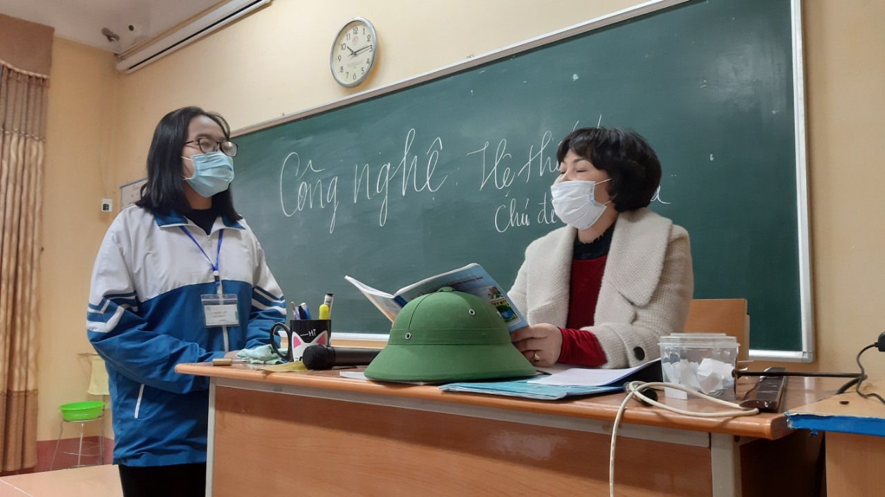 Cô trò nhà trường thực hiện nghiêm túc các yêu cầu phòng, chống dịch COVID-19, 3/2020