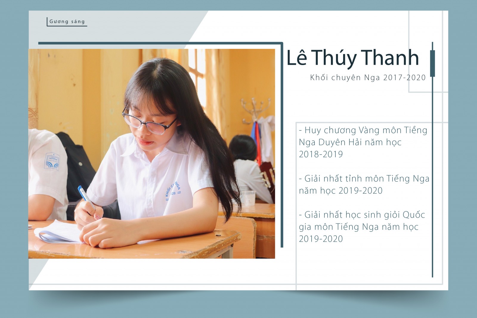 Điều làm nên điểm đặc biệt ở cô gái chuyên Nga với giải Nhất Quốc gia và học bổng toàn phần du học Nga?