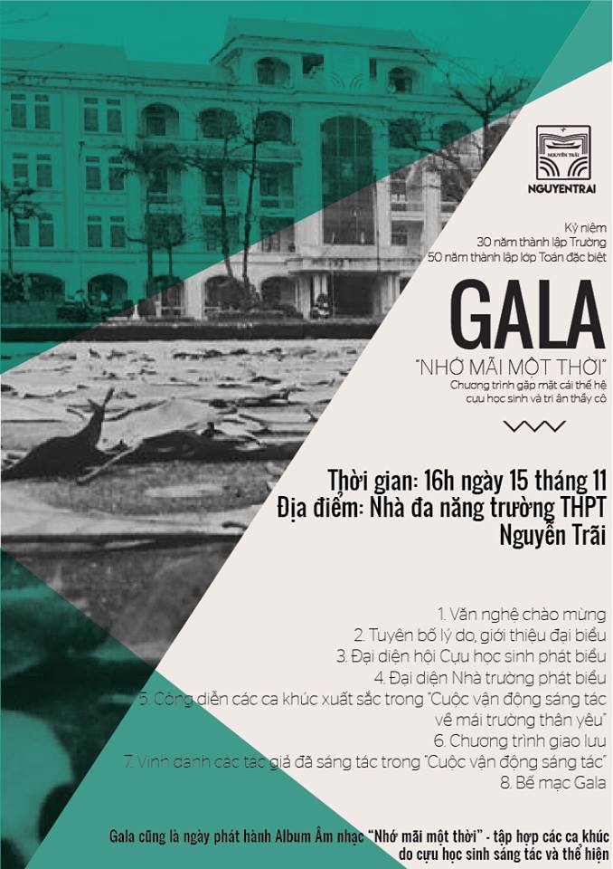 Thay đổi thời gian tổ chức đêm Gala “Nhớ mãi một thời”